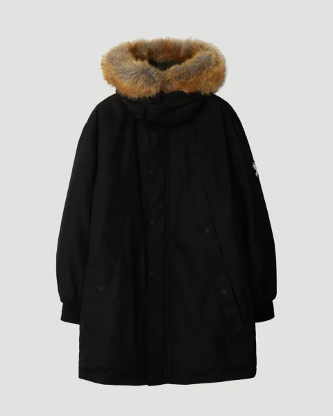 Faux Fur Trim Nylon Parka