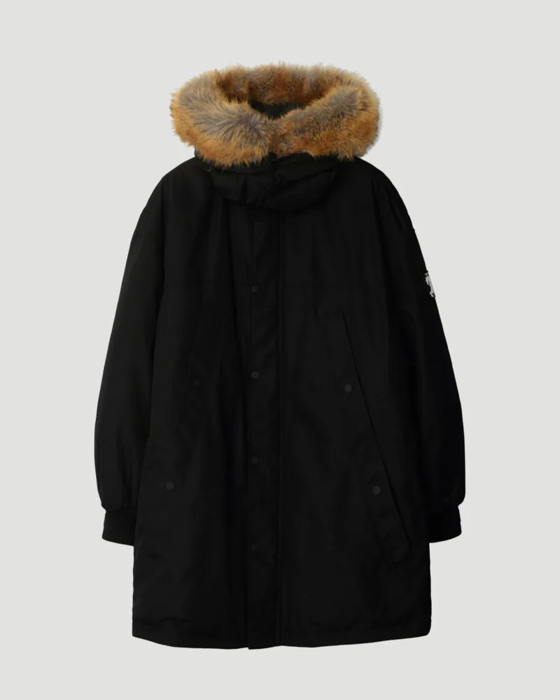 Faux Fur Trim Nylon Parka