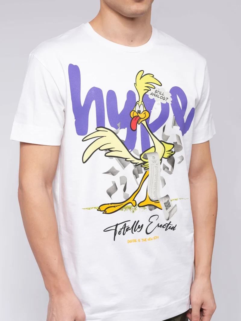 Бяла тениска TOTALLY x hype — снимка 6