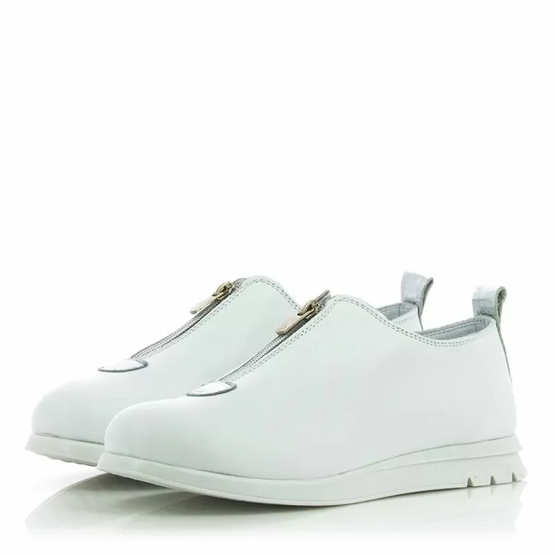 Дамски Ежедневни VENEZIA – 446-45630 LEATHER WHITE — снимка 3