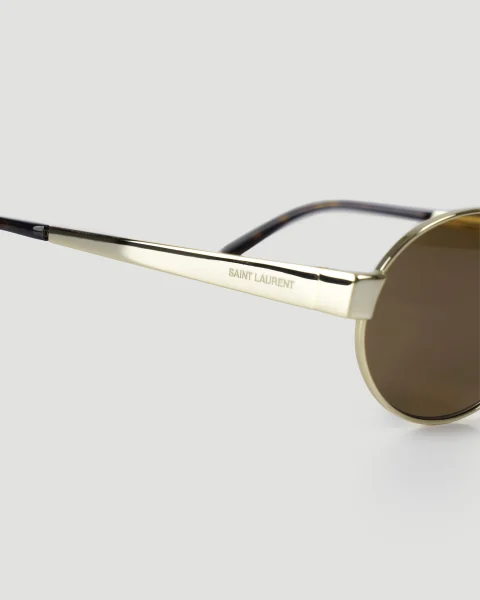 SL 692 Sunglasses in Gold and Brown — снимка 3