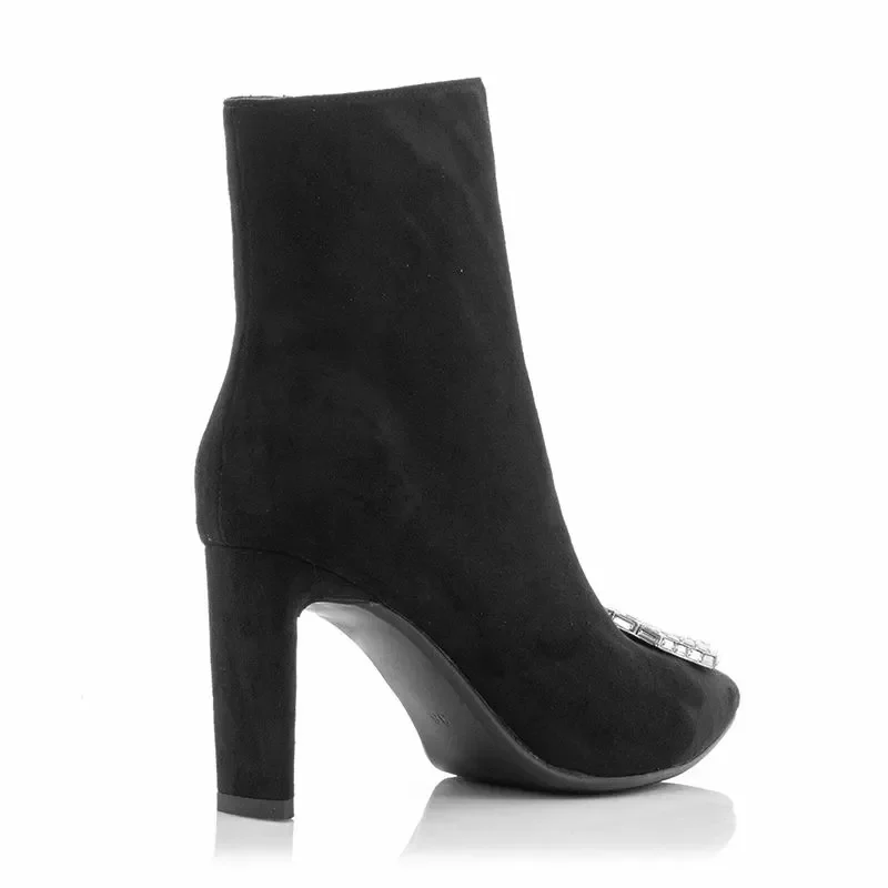 Дамски Боти На Ток QUEEN HELENA – K3273 BLACK — снимка 2