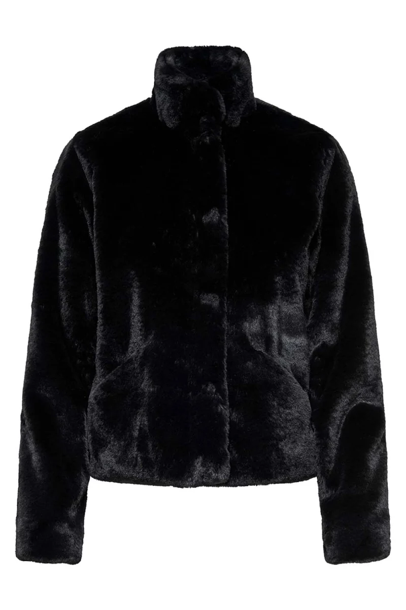 Палто Onlnewvida Life Faux Fur 15295423 C-N10 black