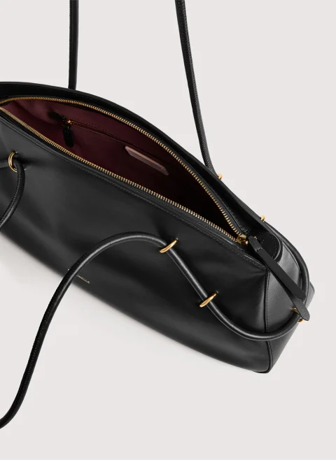Кожена чанта Coccinelle Lizzie Noir — снимка 4