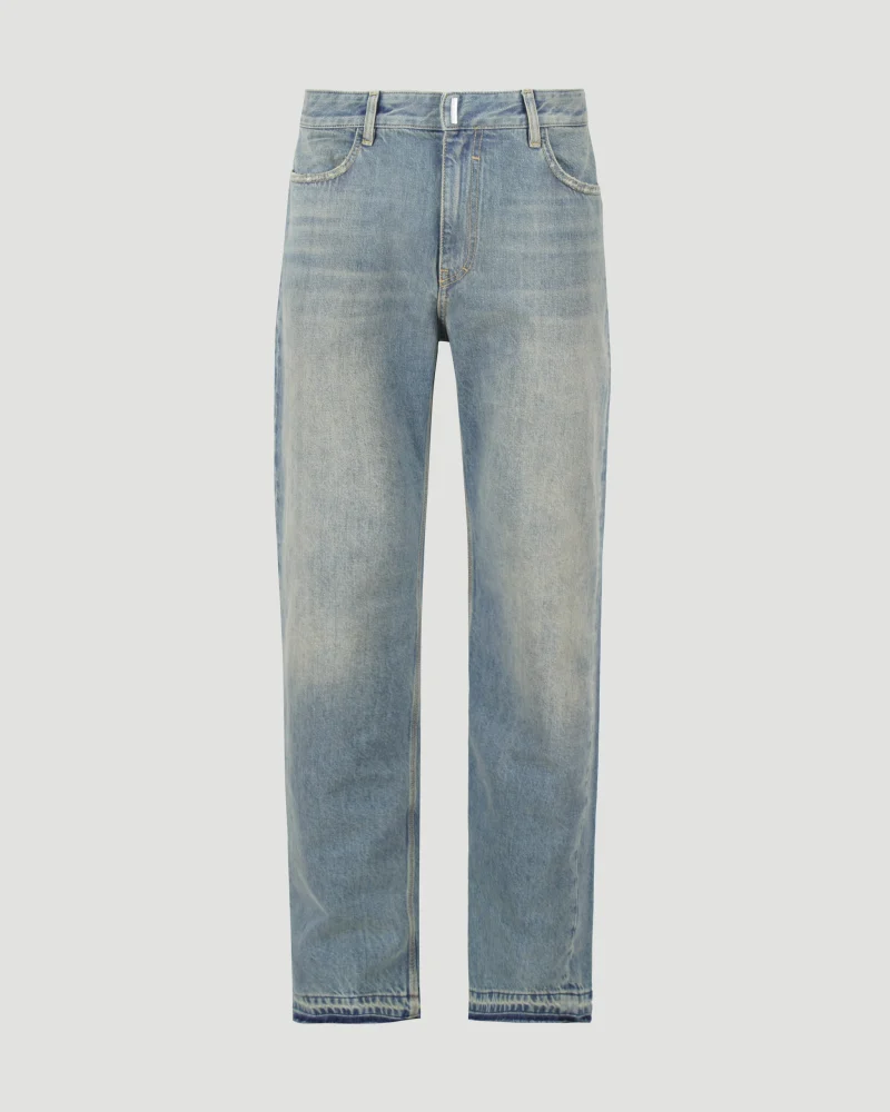 Jeans in Washed Denim