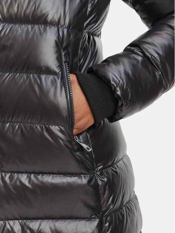 Tommy Hilfiger Пухено яке WW0WW52913 Черен Slim Fit — снимка 8