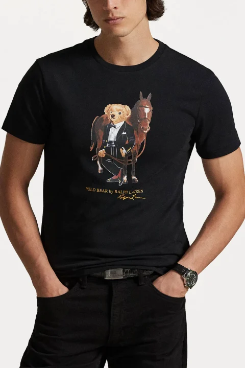 T-Shirt Jersey-Knt 710P08093002 001 black — снимка 2