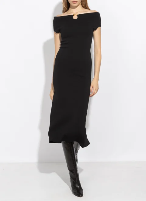Рокля 'Off-the-shoulder' Alberta Ferretti — снимка 2