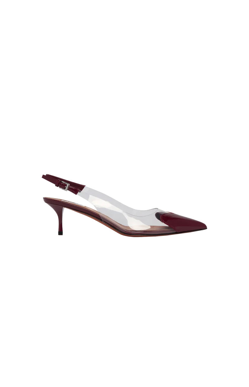 Burgundy le Coeur Slingbacks