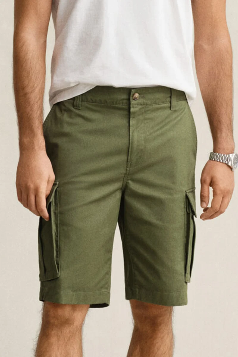 Бермуда 3G205630 379 bark green mel — снимка 2