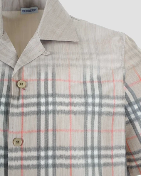 Gradient Check Cotton Shirt — снимка 3