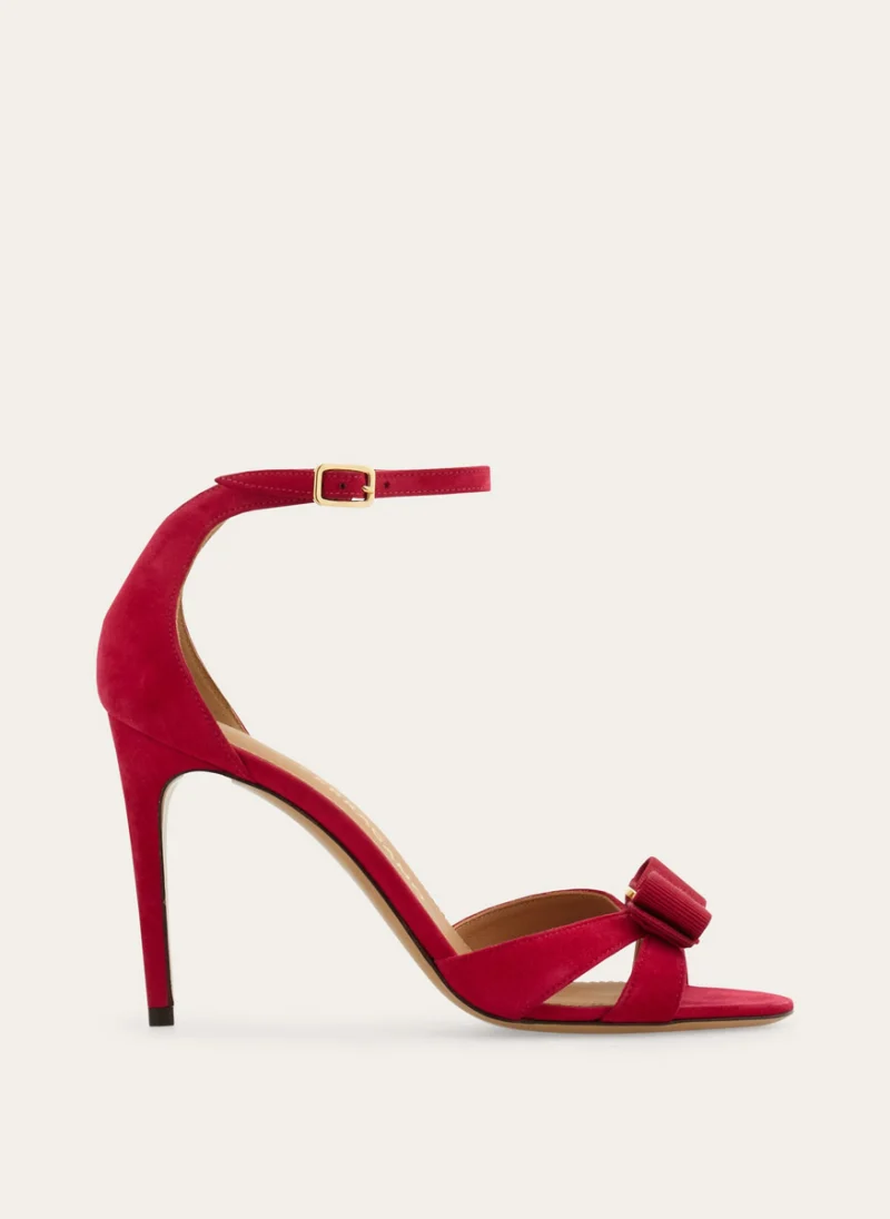 Сандали на ток с панделка Ferragamo