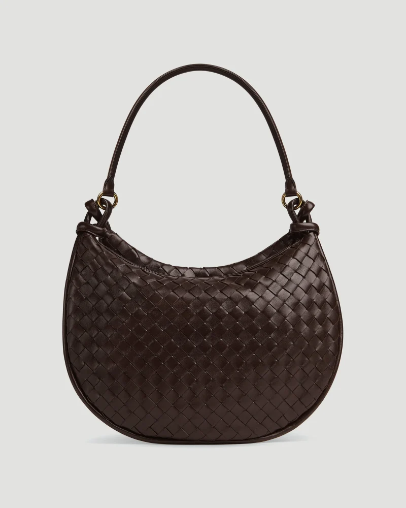 Gemelli Large Leather Shoulder Bag — снимка 4