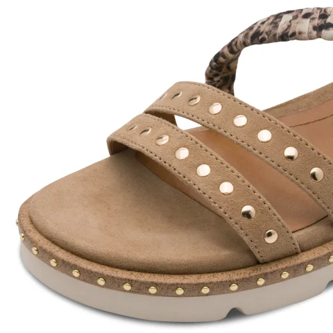 Дамски Равни Сандали TAMARIS – 1-28227-46-402 BEIGE COMB — снимка 4