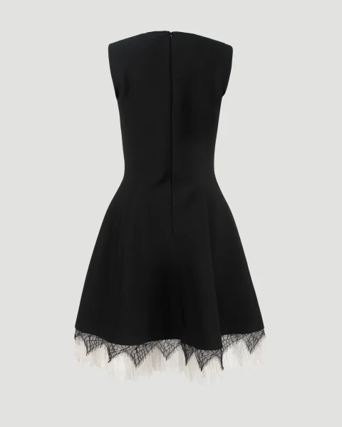 Cobweb Lace Dress in Black — снимка 2
