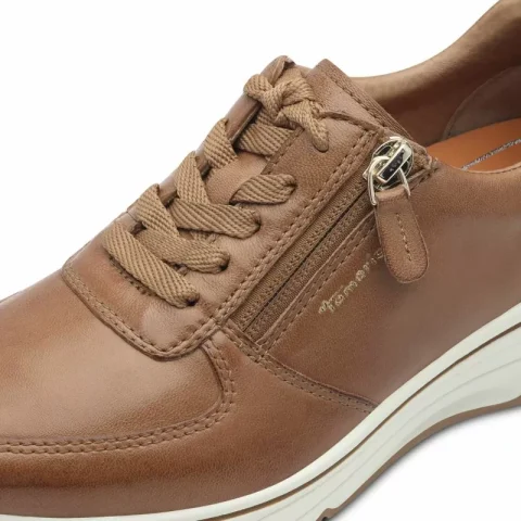 Дамски Сникърс TAMARIS – 1-23711-42-348 COGNAC LEATHER — снимка 4