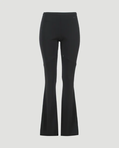 Ellipse Zipped Crepe Jersey Bootcut Pants