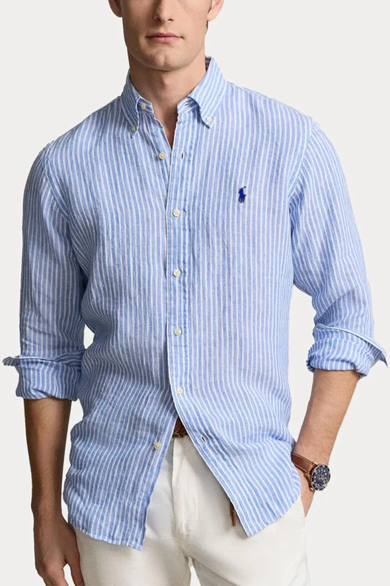 Риза Cubdppcs-Long Sleeve-Sport Shirt 710873446001 999 multi — снимка 2