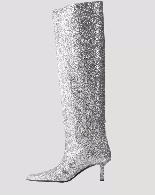 Viola 65 Slouch Boot in Glitter — снимка 2