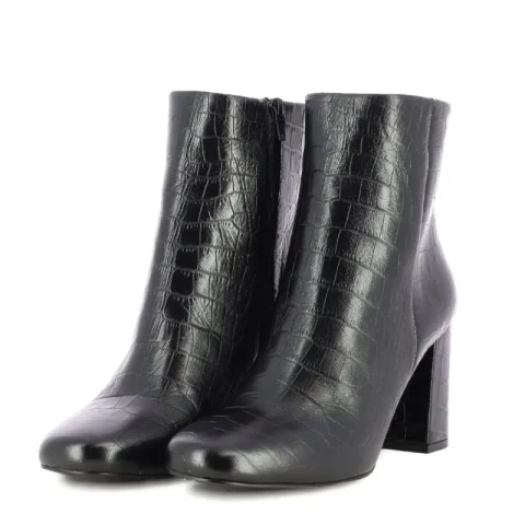 Дамски Боти На Ток CARLO FABIANI – 343107- black croco — снимка 3