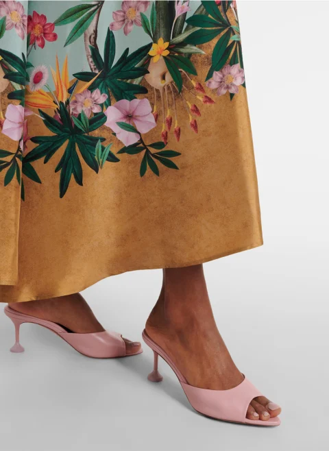 Чехли на ток 'Bisous' Aquazzura — снимка 5