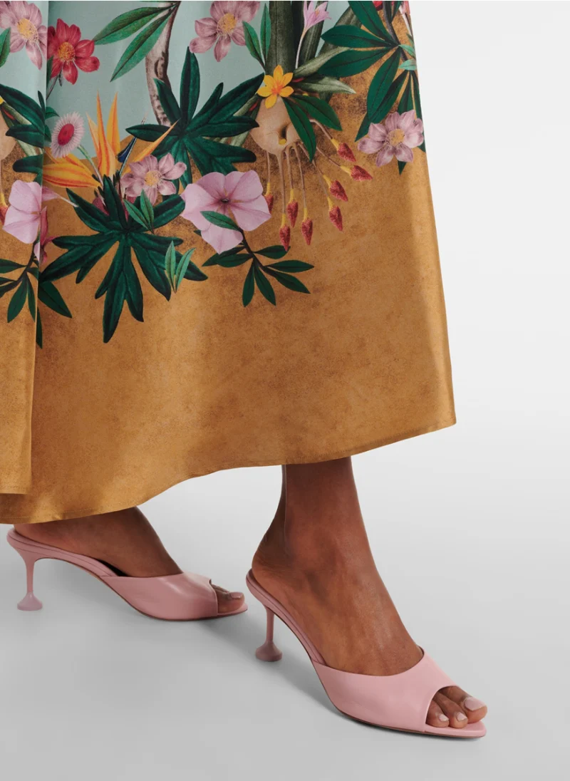 Чехли на ток 'Bisous' Aquazzura — снимка 5