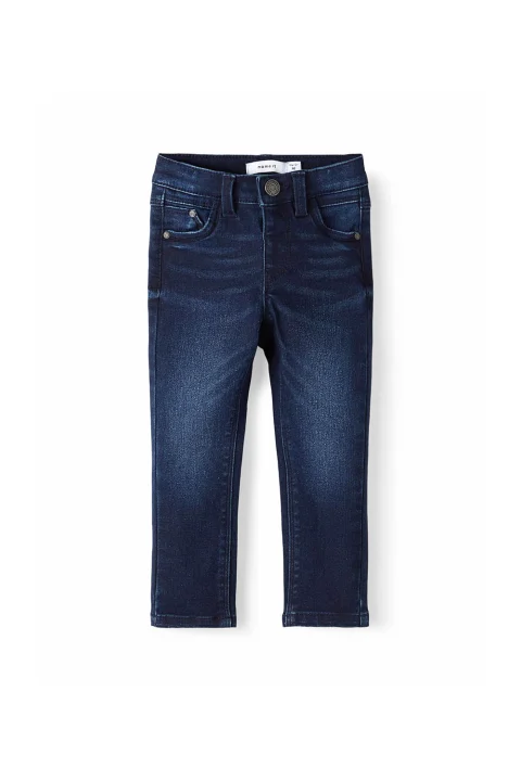 Детски Jeans Nmfpolly Dnma1Tindy Pant Camp 13206152 BS000042 Dark Blue Denim