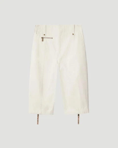 Cotton Capri Trousers in Quartz