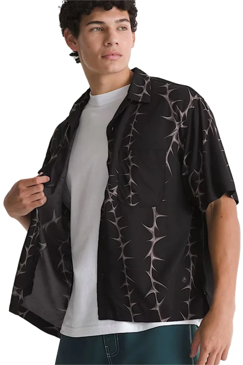 Риза Van Doren Printed Camp VN000T9UBLK black — снимка 2