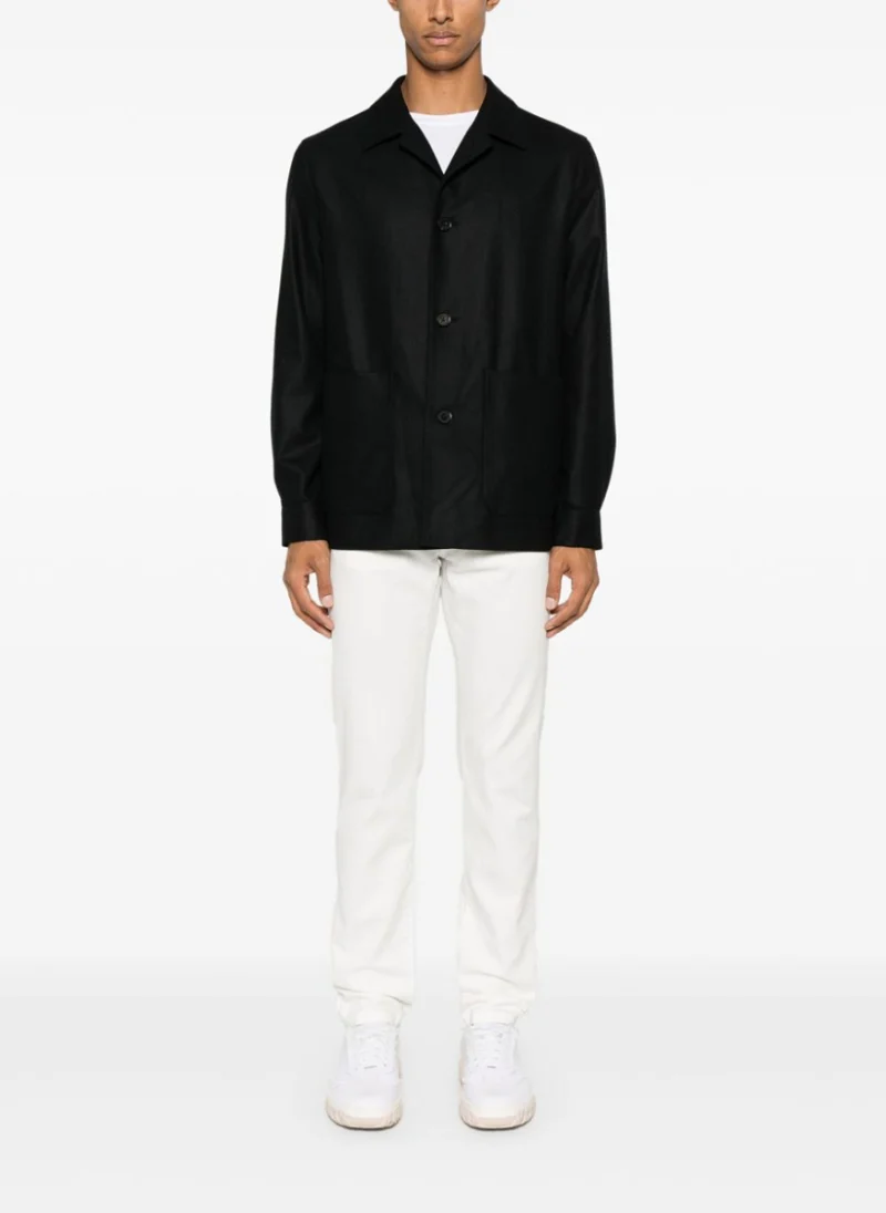Риза от 100% вълна 'Overshirt' Zegna