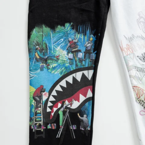 Детско памучно долнище с щампа SPRAYGROUND — снимка 7