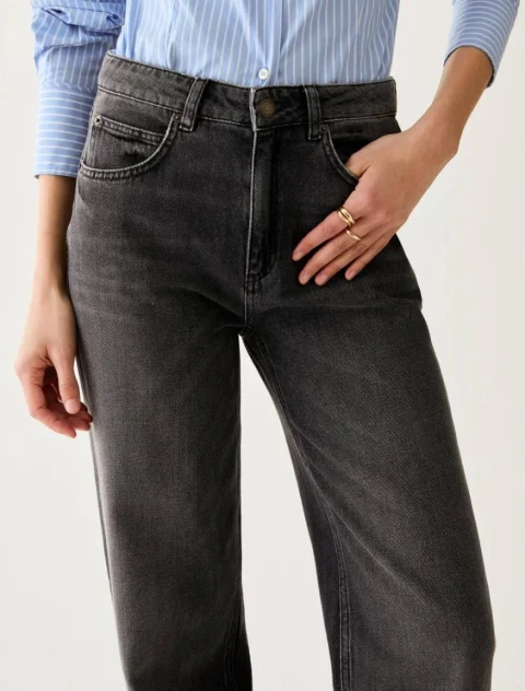 Деним с контрастен детайл 'Straight fit' Pennyblack Pbbstraight — снимка 2
