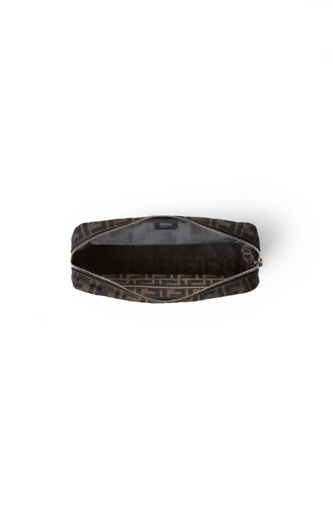 FF Zucca Toiletry Case in Brown — снимка 3