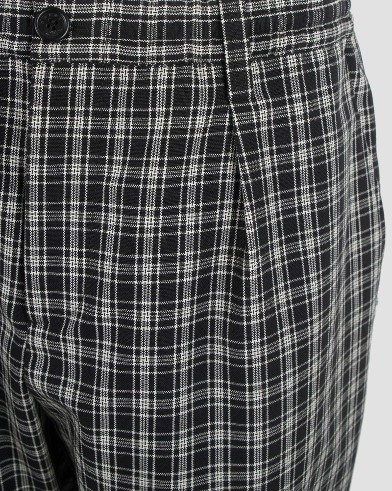 Wool Trousers in Checked Pattern — снимка 2