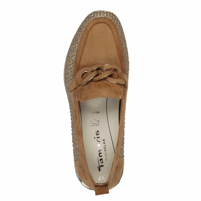 Дамски Мокасини TAMARIS – 1-24711-42-392 COGNAC COMB — снимка 5