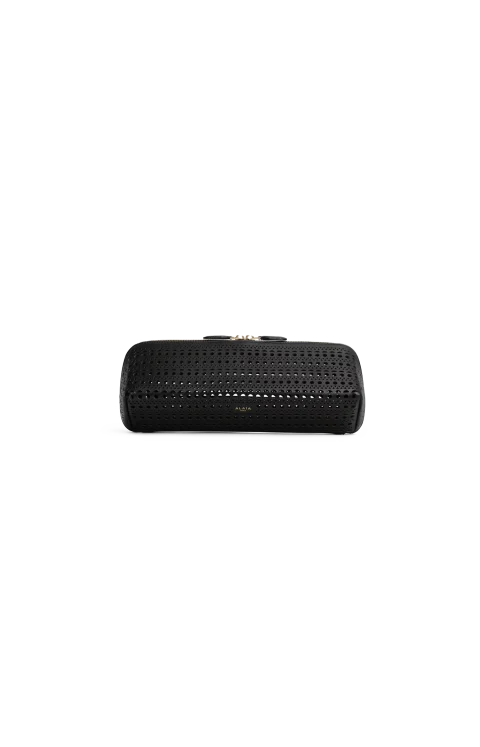 Delta Clutch in Perforated Vienne Calfskin