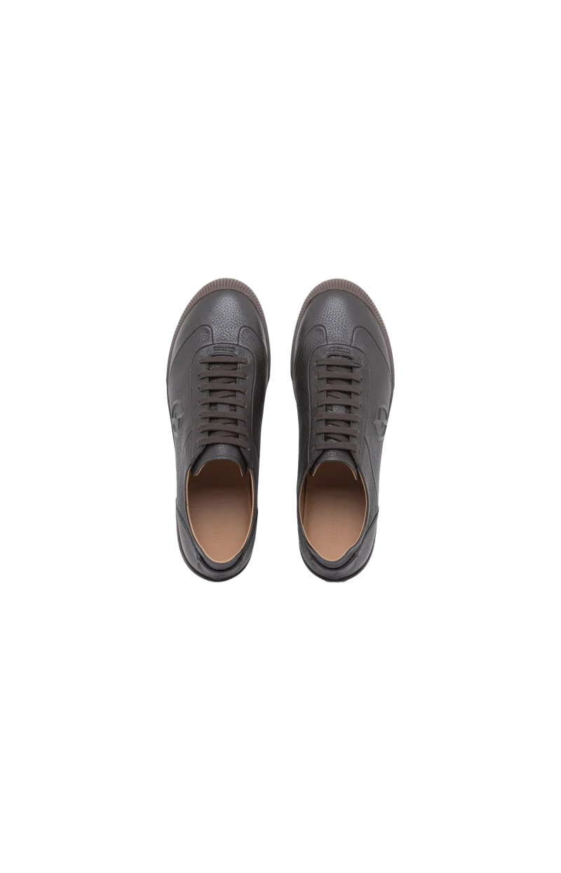 Sneakers in Leather with a Rubber Sole — снимка 4