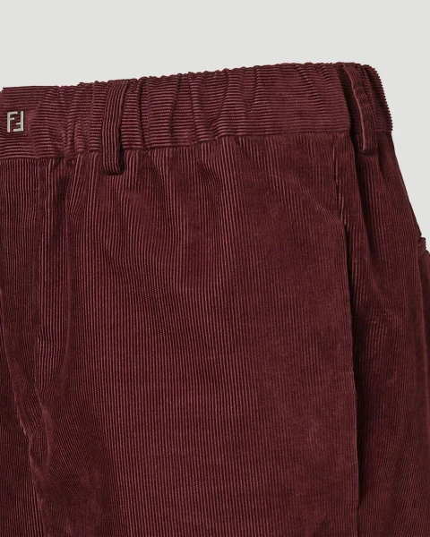 Burgundy Velvet Trousers — снимка 2