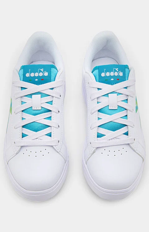 Бели маратонки GAME STEP с многоцветен детайл — снимка 5