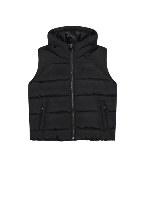Капитониран елек с качулка Givenchy Kids