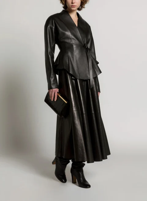 Кожена пола Alberta Ferretti