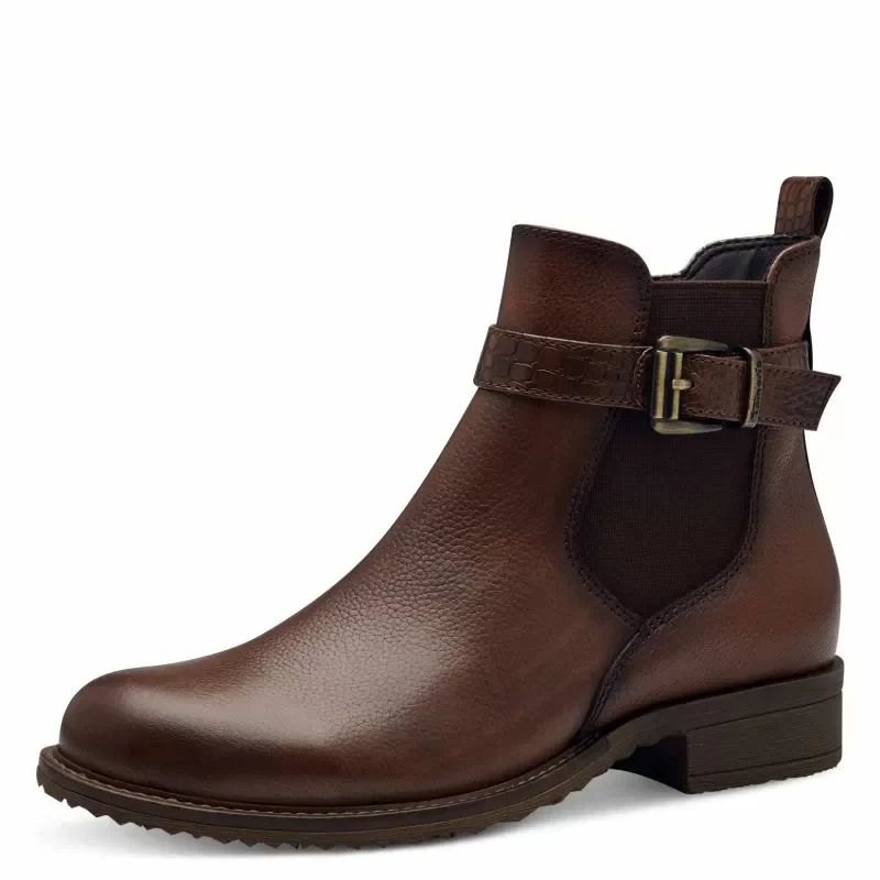Дамски Равни Боти TAMARIS – 1-25334-43-305 COGNAC — снимка 3
