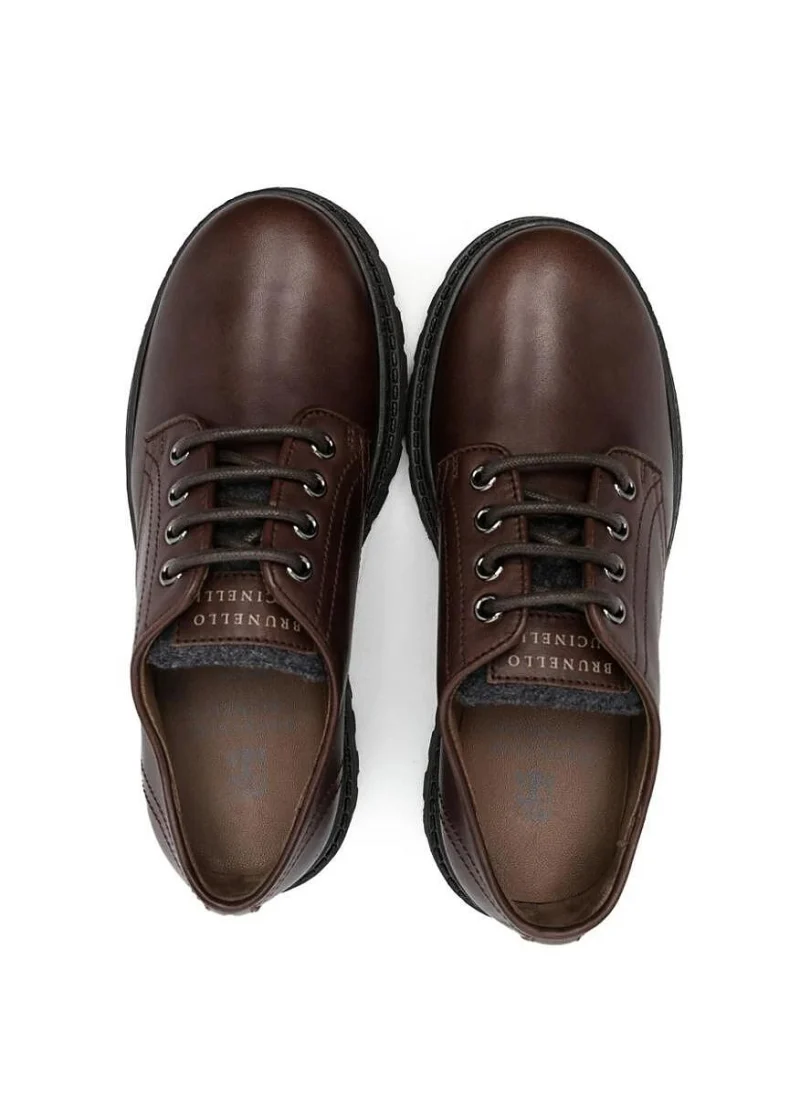 Кожени обувки Brunello Cucinelli Kids — снимка 2