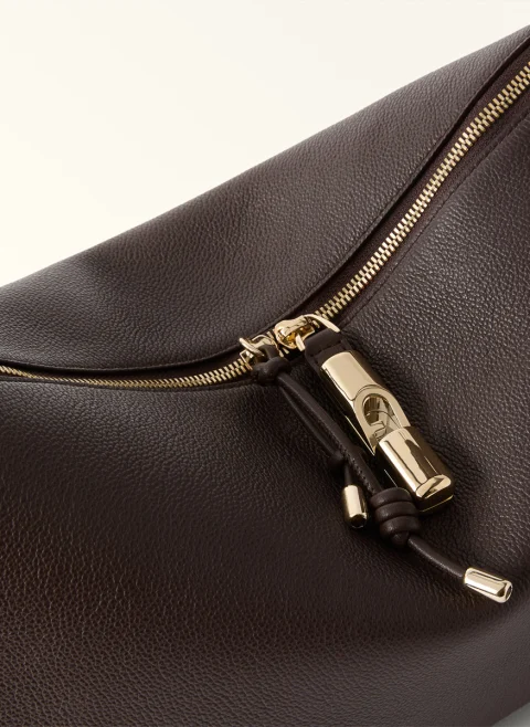 Кожена чанта Furla Debby Cioccolato — снимка 3