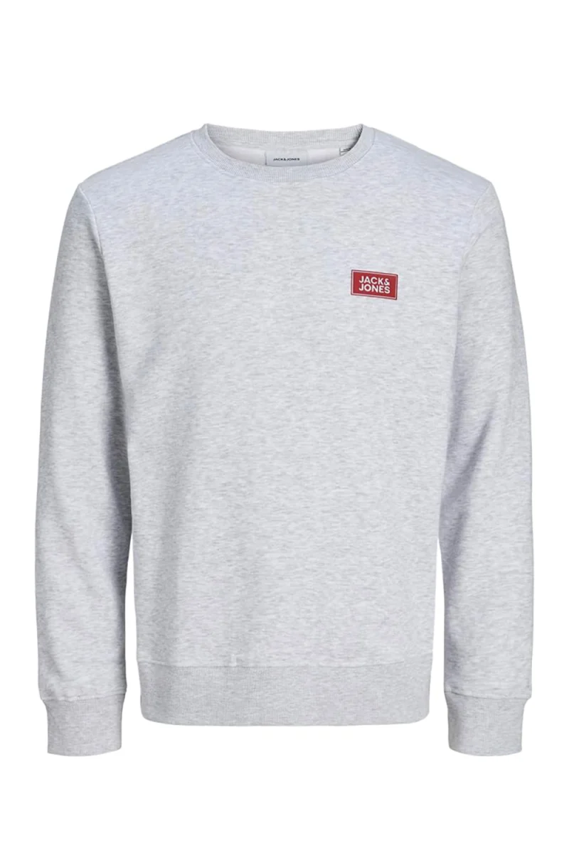 Суичър Jjrush 12298426 BS000107 white melange