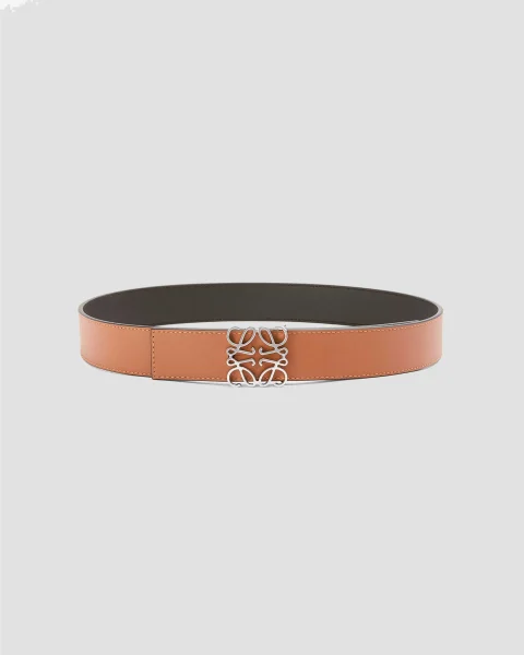 Reversible Anagram Belt in Smooth Calfskin — снимка 2