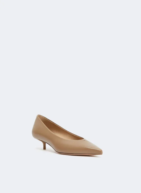 Кожени обувки на ток Max Mara Mxabeati — снимка 2