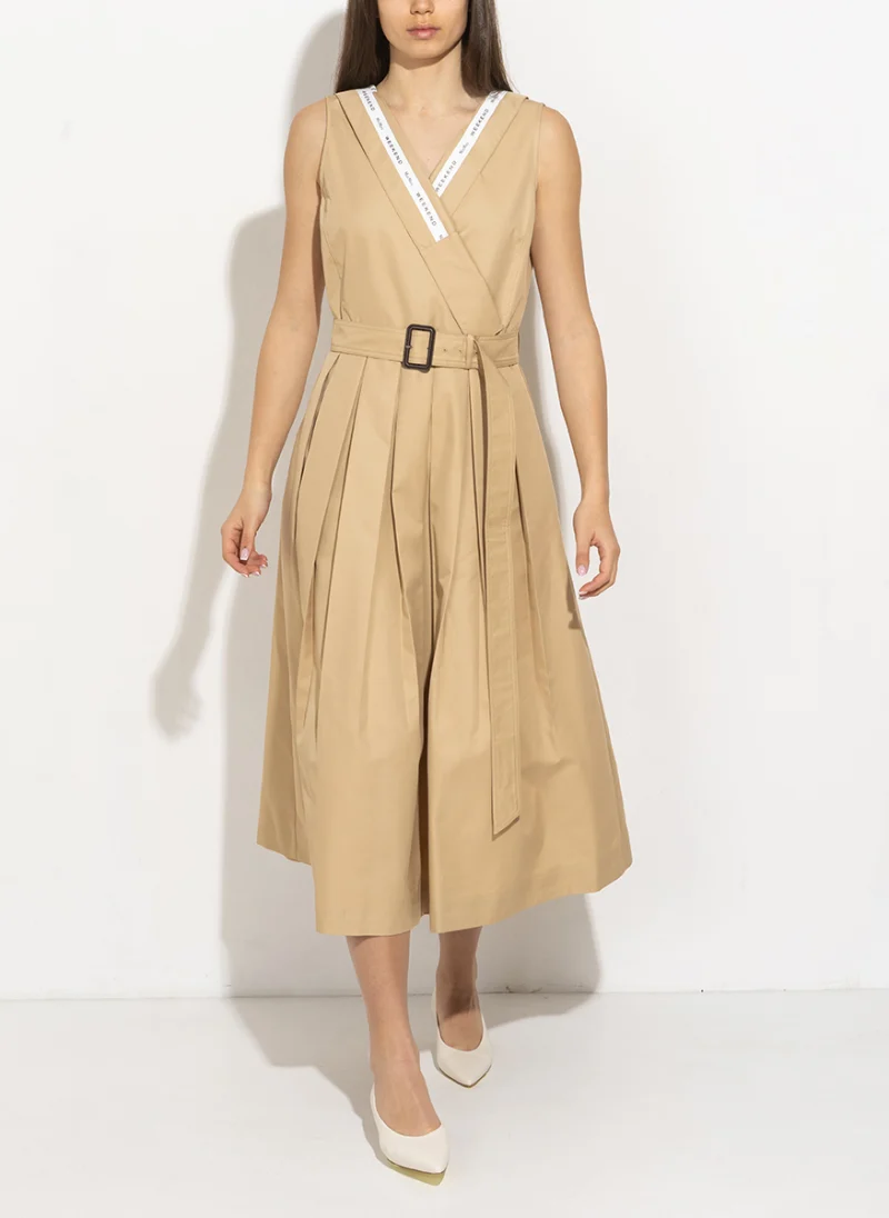 Рокля с плисиран мотив Weekend Max Mara Wkdcono