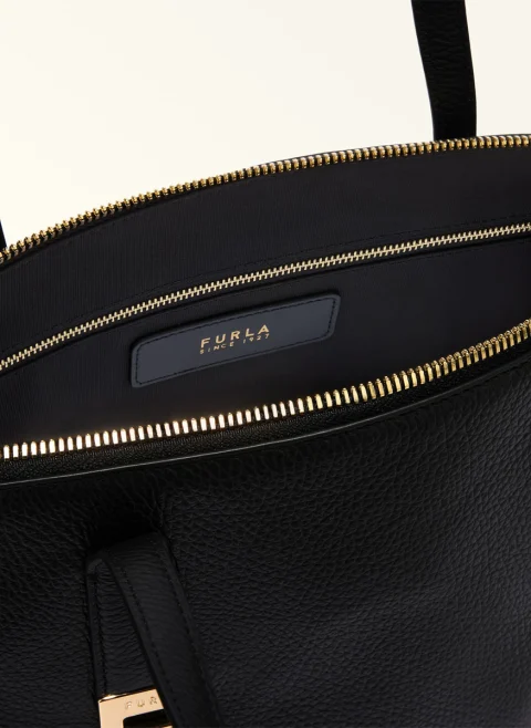 Кожена 'Tote' чанта Furla Olivia Nero M — снимка 5