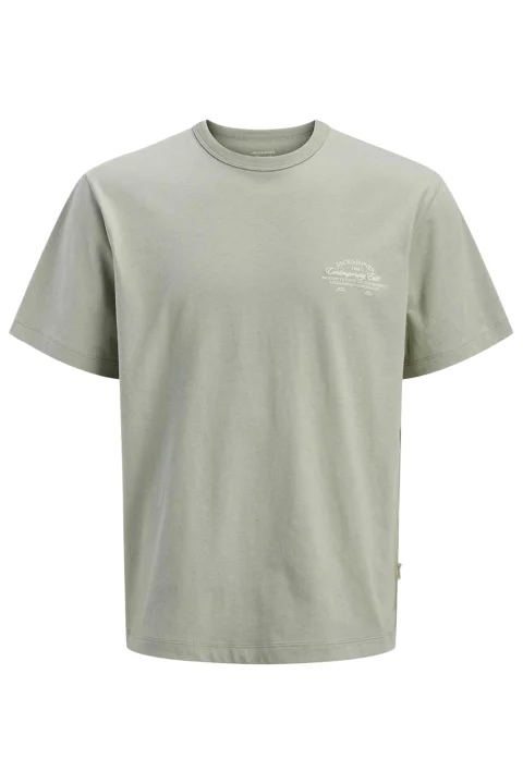 T-Shirt Jornantucket Script Chest 12290859 16-6008 TCX seagrass